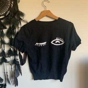 Forever 21 Short Sleeve Sweater Top